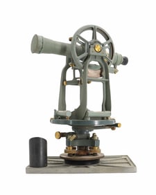 Vintage Surveying Instrument in Original Wood Case