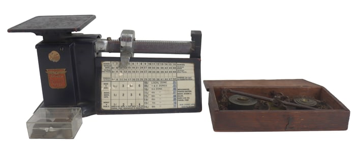 (2) Vintage Metal Scales