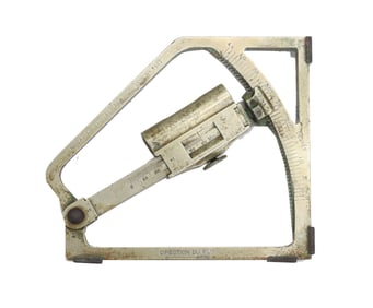 Antique French Brass "Niveau de Pointage" Artillery Inclinometer