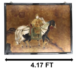 Chinese Watercolor on Silk Painting