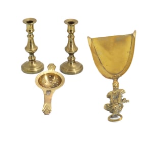(4) Various Brass Decorative Items