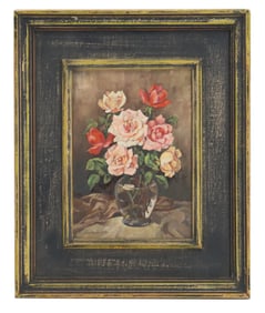 J. Alan Gardner (20th Century) American, Oil on Canvas Floral Still Life