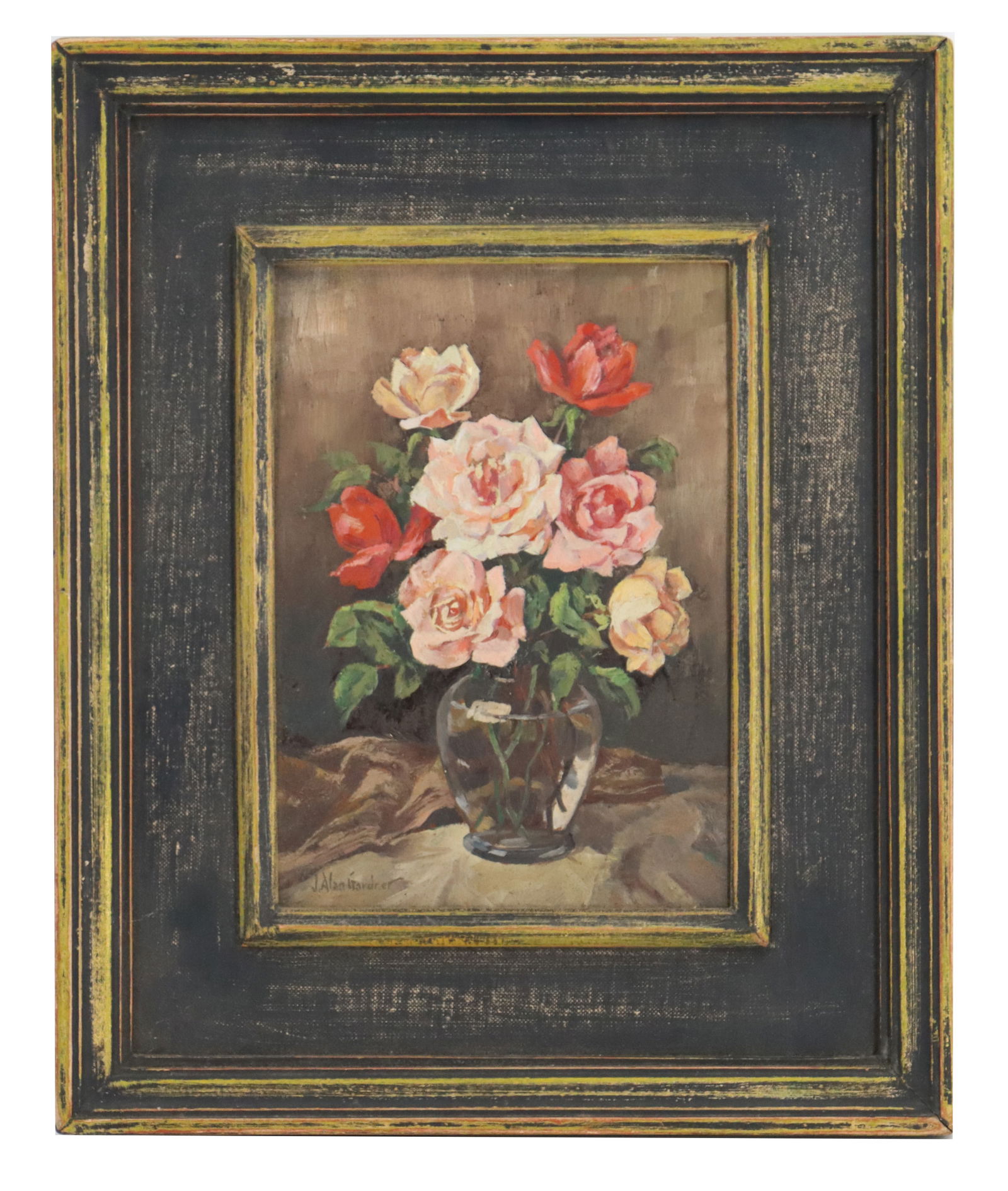 J. Alan Gardner (20th Century) American, Oil on Canvas Floral Still Life (1 of 9)