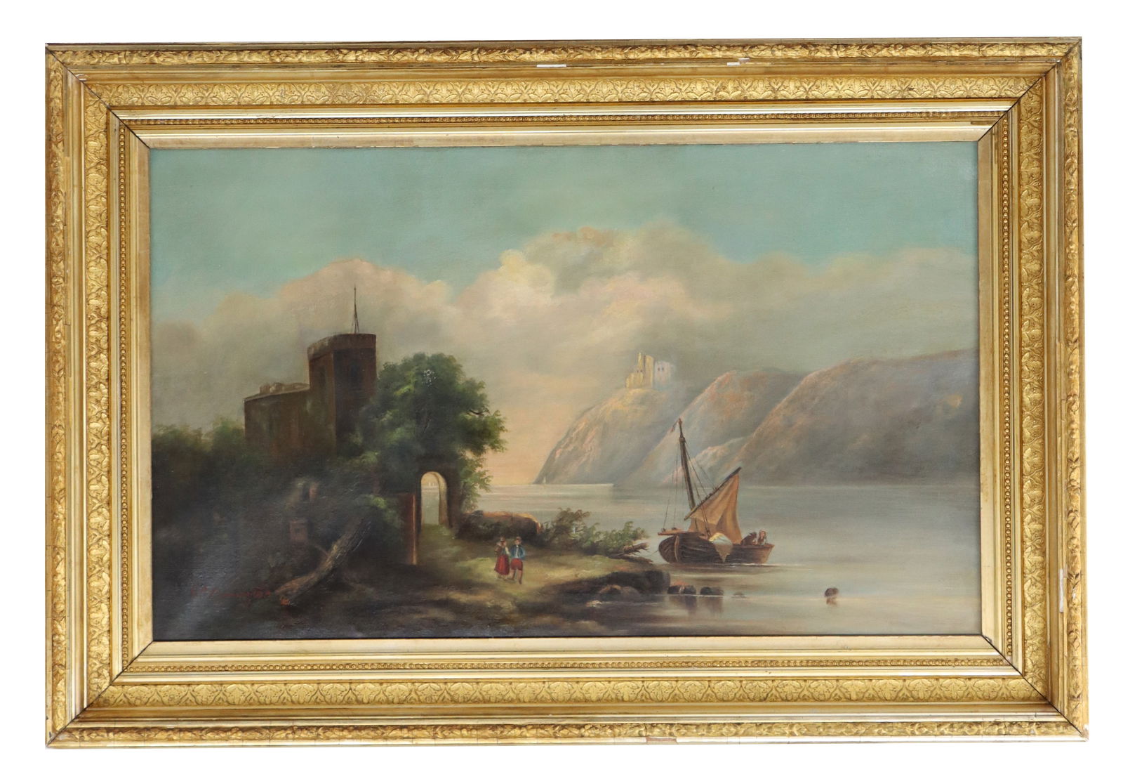 Richard Parkes Bonington (1802-1828) American, Oil on Canvas Landscape (1 of 16)