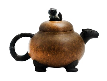 Chinese Yixing Zisha Terracotta Camel-Form Teapot