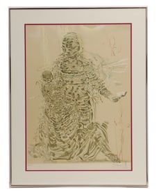 Salvador Dali (1904-1989) Spain, Surrealist Etching Print "Exploding Madonna"