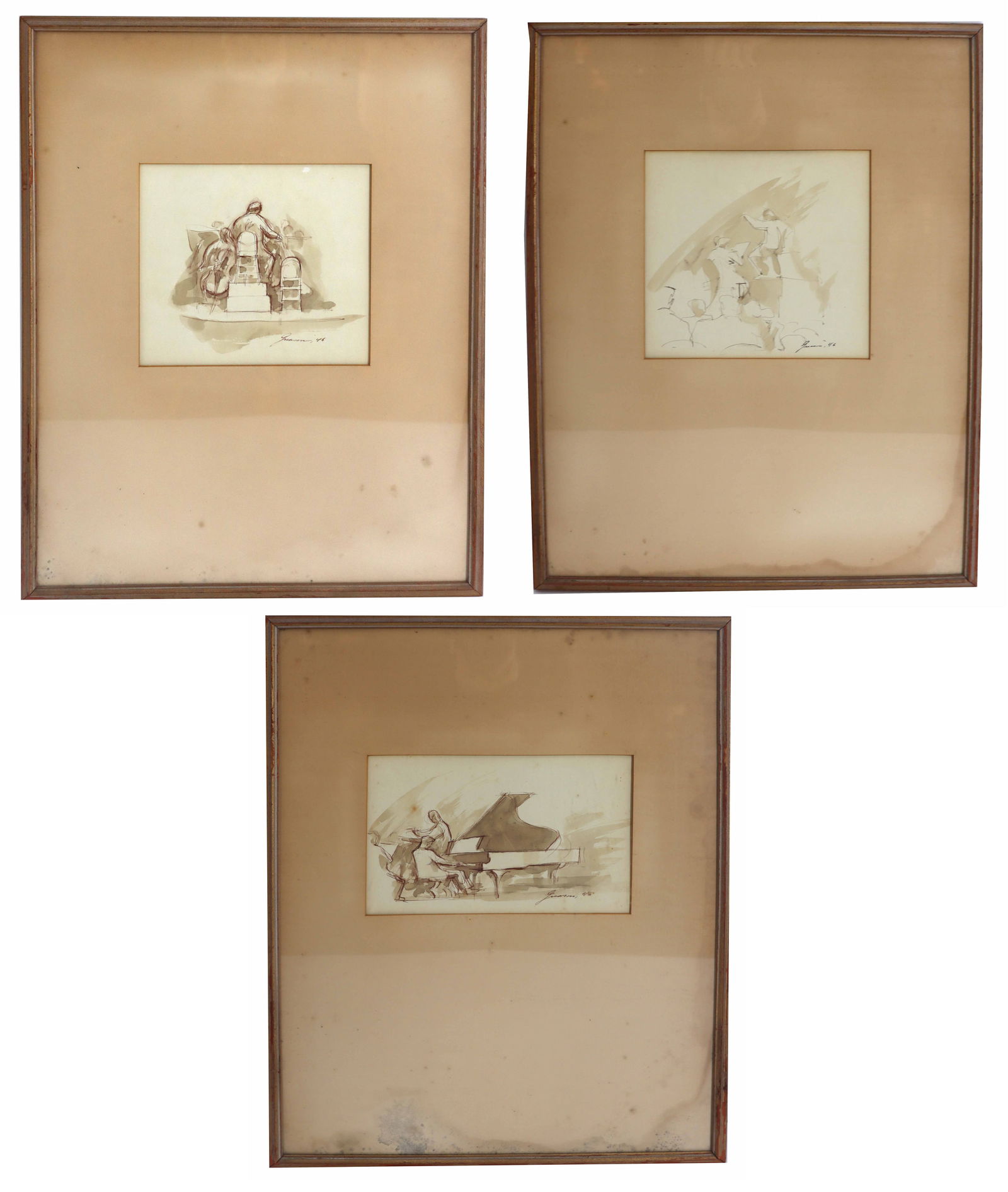 (3) Donald Carlisle Greason (1897-1981) Signed Ink and Wash Illustrations (1 of 18)