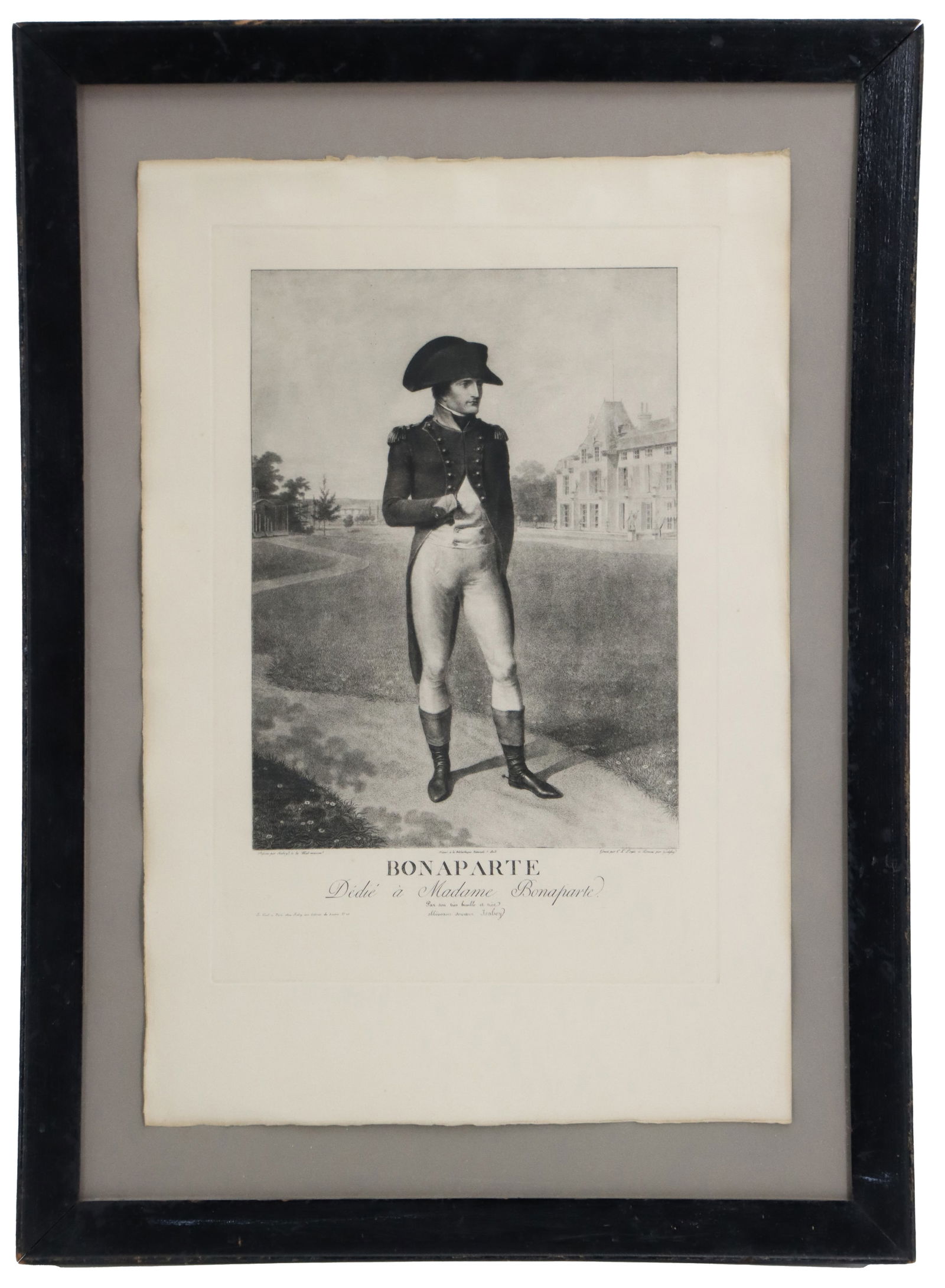 After Jean-Baptiste Isabey (1767-1855) French, Etching Print "Napoleon Bonaparte at Malmaison" (1 of 12)