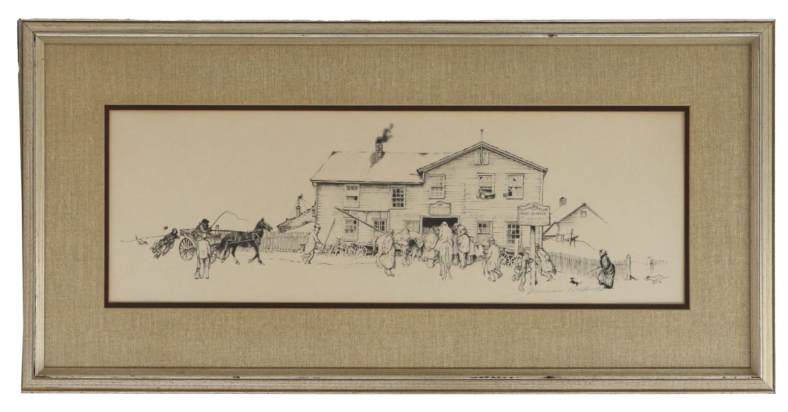 Norman Rockwell (1894-1978) American, Lithograph "Blacksmith's Shop" (1 of 11)