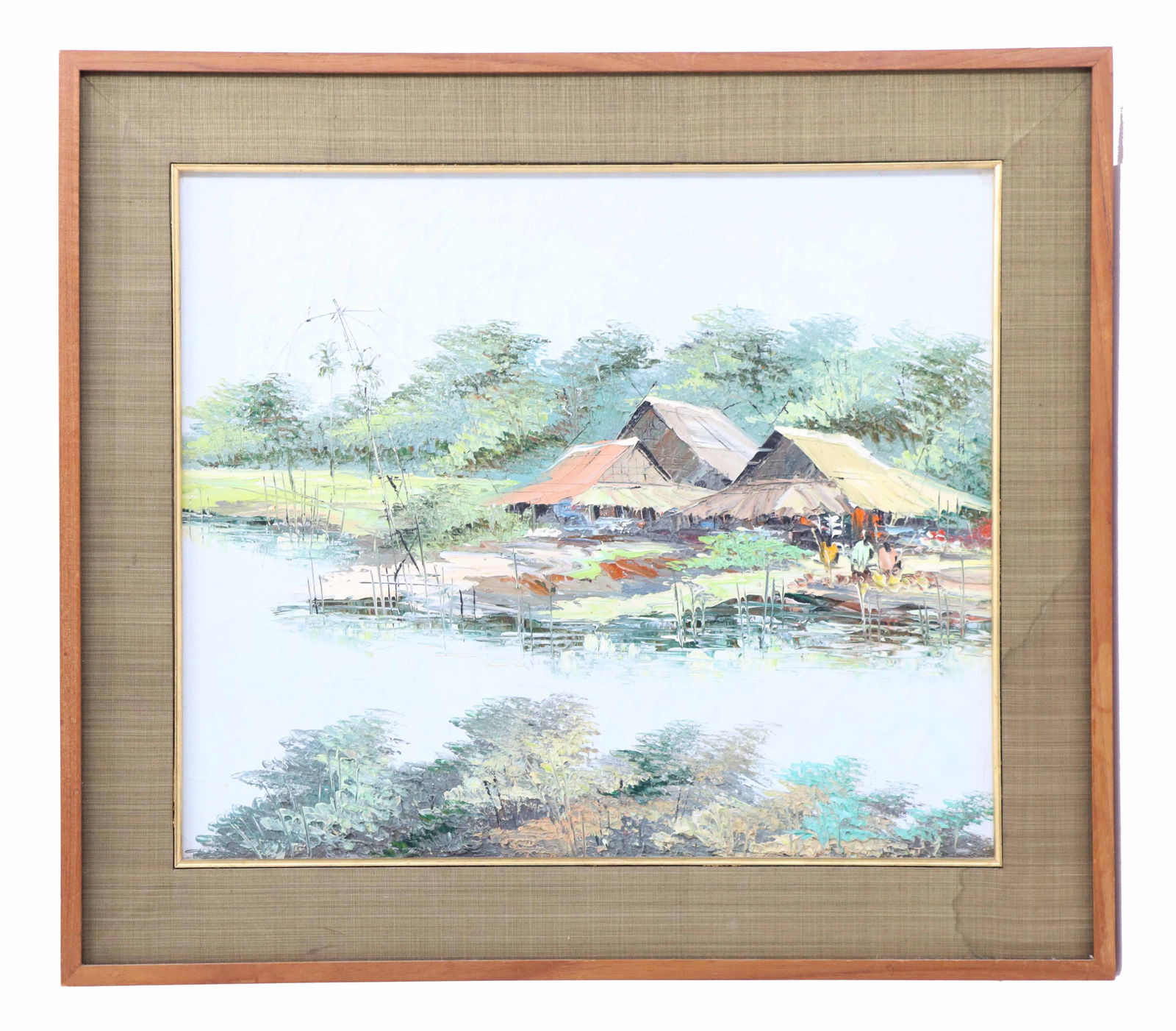 Vietnamese Oil on Canvas Impressionist Landscape Painting (1 of 8)
