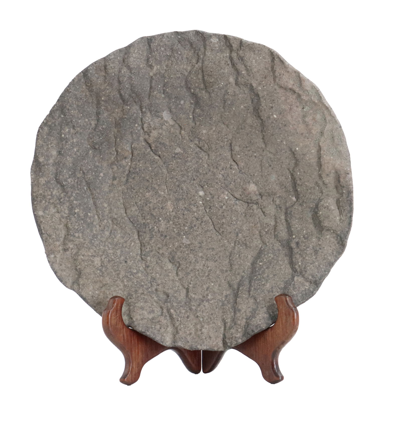 20th Century Japanese Raku Ware Dish in "Faux Bois" Form (1 of 8)