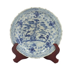 Chinese Blue and White Porcelain Plate