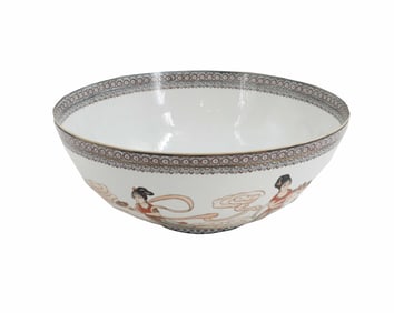 Monumental Chinese Republic Period Eggshell porcelain Center bowl