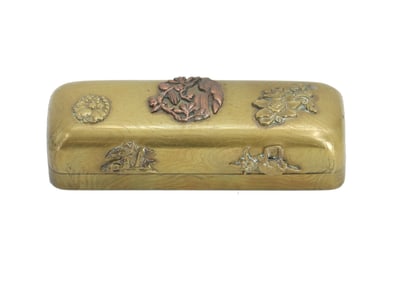 Meiji Period Japanese Bronze Box