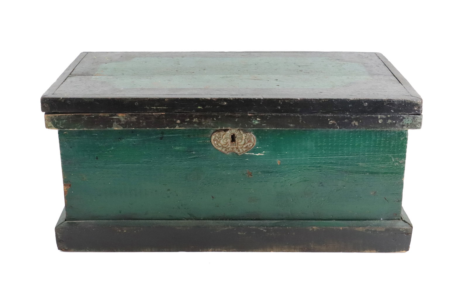 Painted Green and Black Sea Chest (1 of 20)