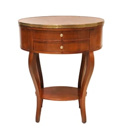 1970s Baker Accent One Drawer Wooden Side Table