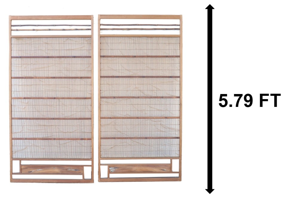 (2) Japanese Bamboo Shoji Screen (1 of 10)