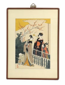 Kitagawa Utamaro (1753-1806) Japanese, Woodblock Print