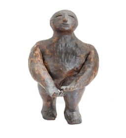 Primitivist Figural Ceramic Statue