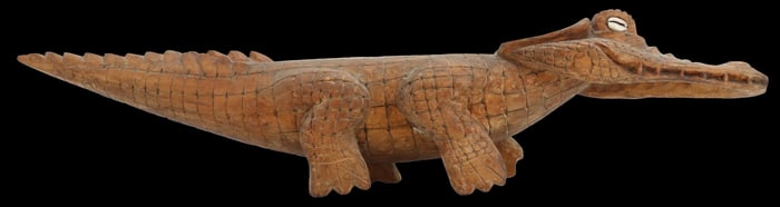 New Guinea Diminutive Carved Caiman
