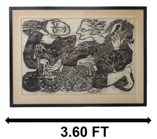 Naoko Matsubara (Born 1937) Japanese/Canadian, Signed and Numbered Woodblock