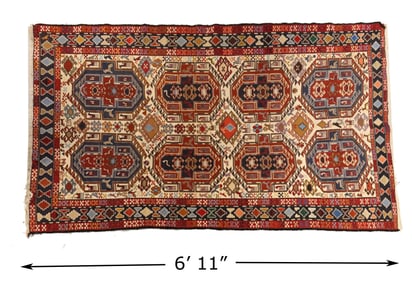 Caucasian Soumak Wool Rug