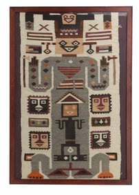 Framed South American Textile