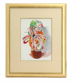 Barbara Latham (1896-1989) American, Watercolor, "Flower Bouquet"