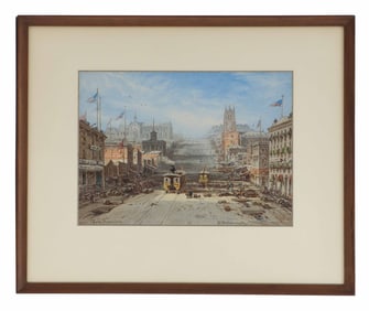 Eduard Hildebrandt (1819-1869) California/Germany, "San Francisco" Chromolithograph