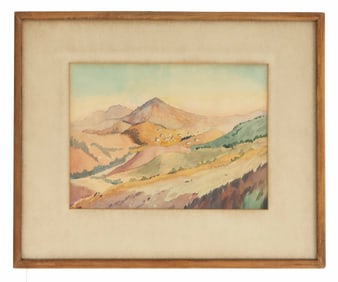 William Habberley (1869-1949) American, Watercolor Landscape