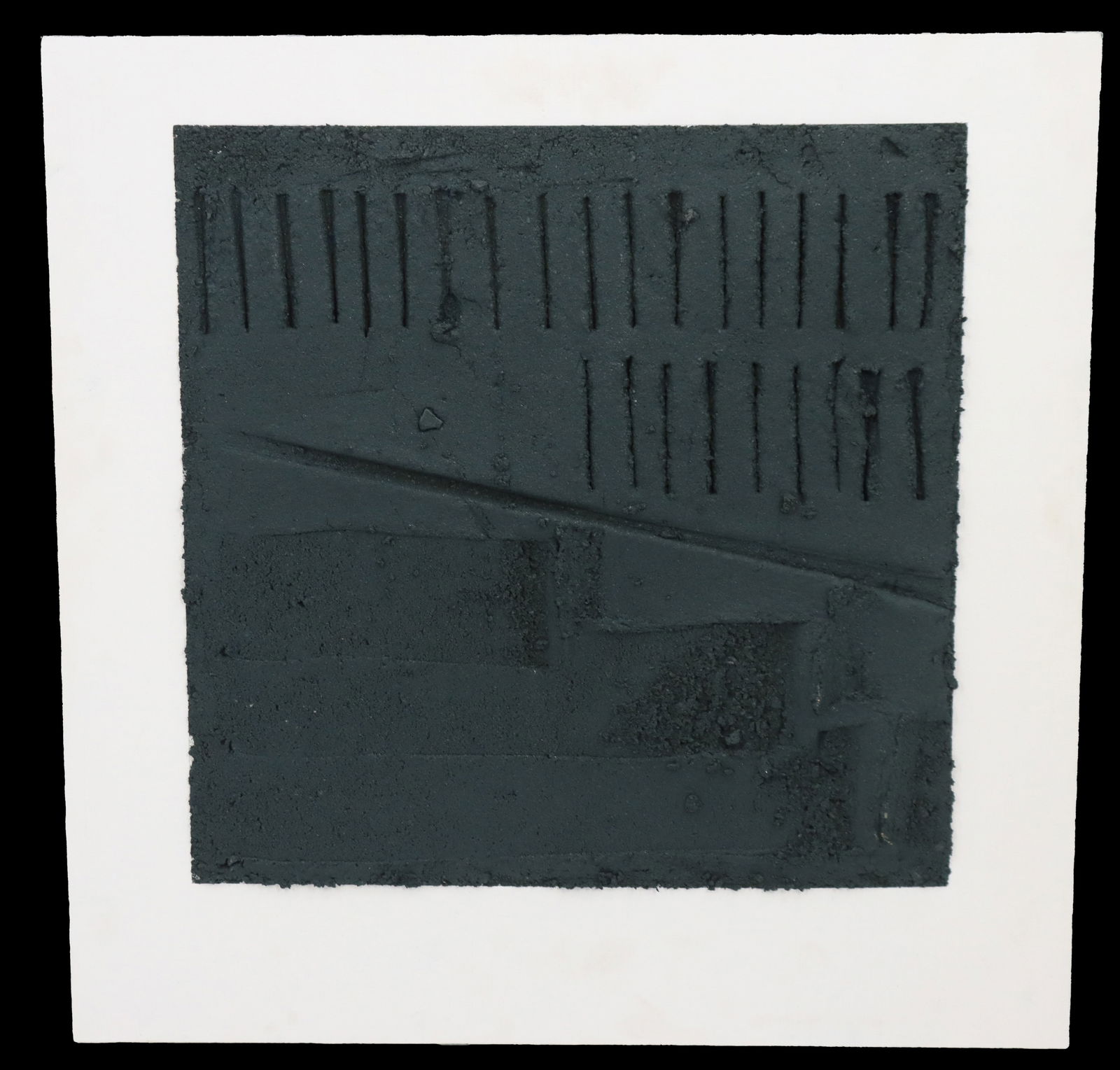 Concrete and Mixed Media Sculpted Three-Dimensional Abstract Art on Board (1 of 13)