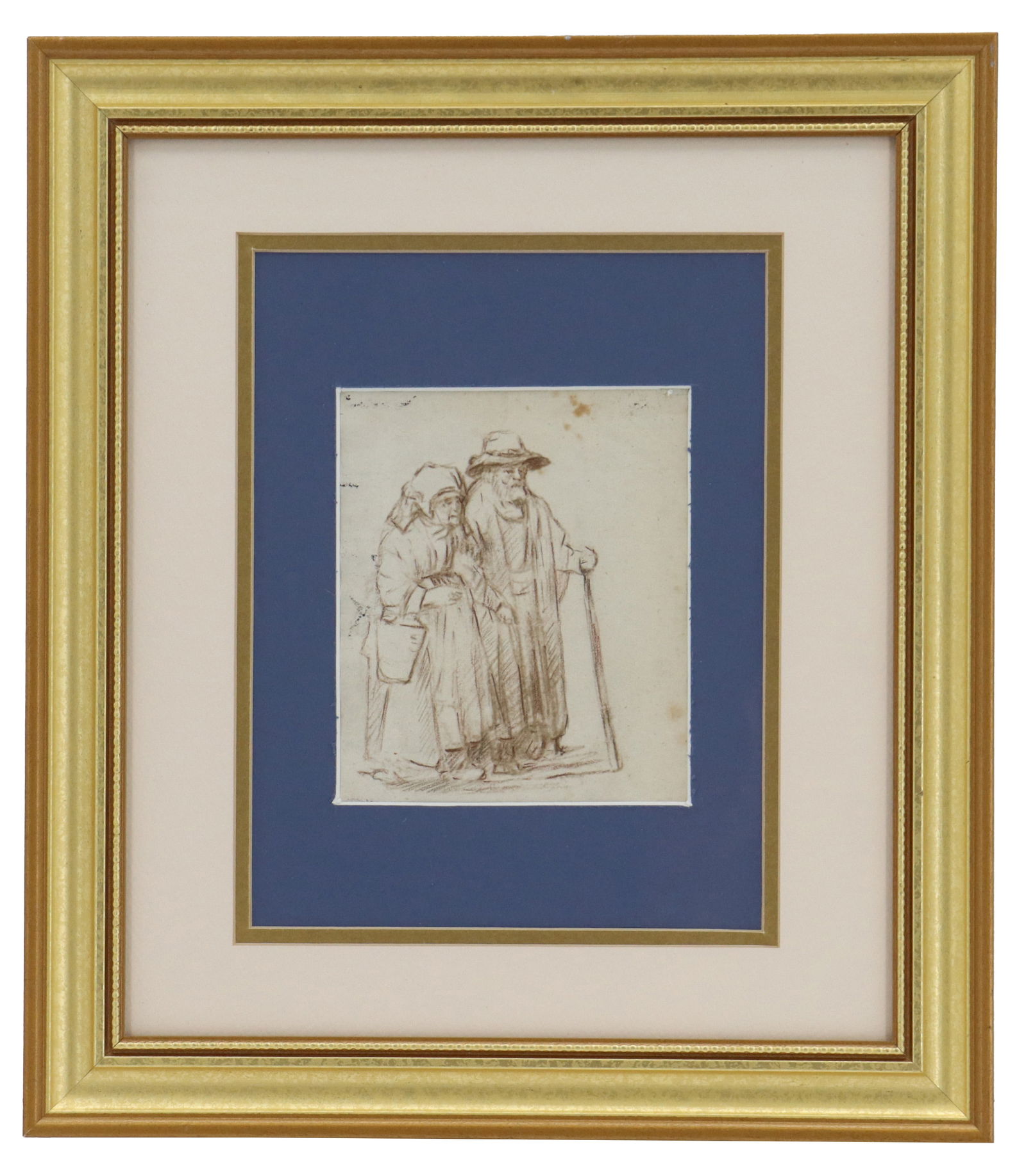 School of Rembrandt van Rijn (1606-1669) Dutch, Chalk Drawing on Laid Paper (1 of 8)