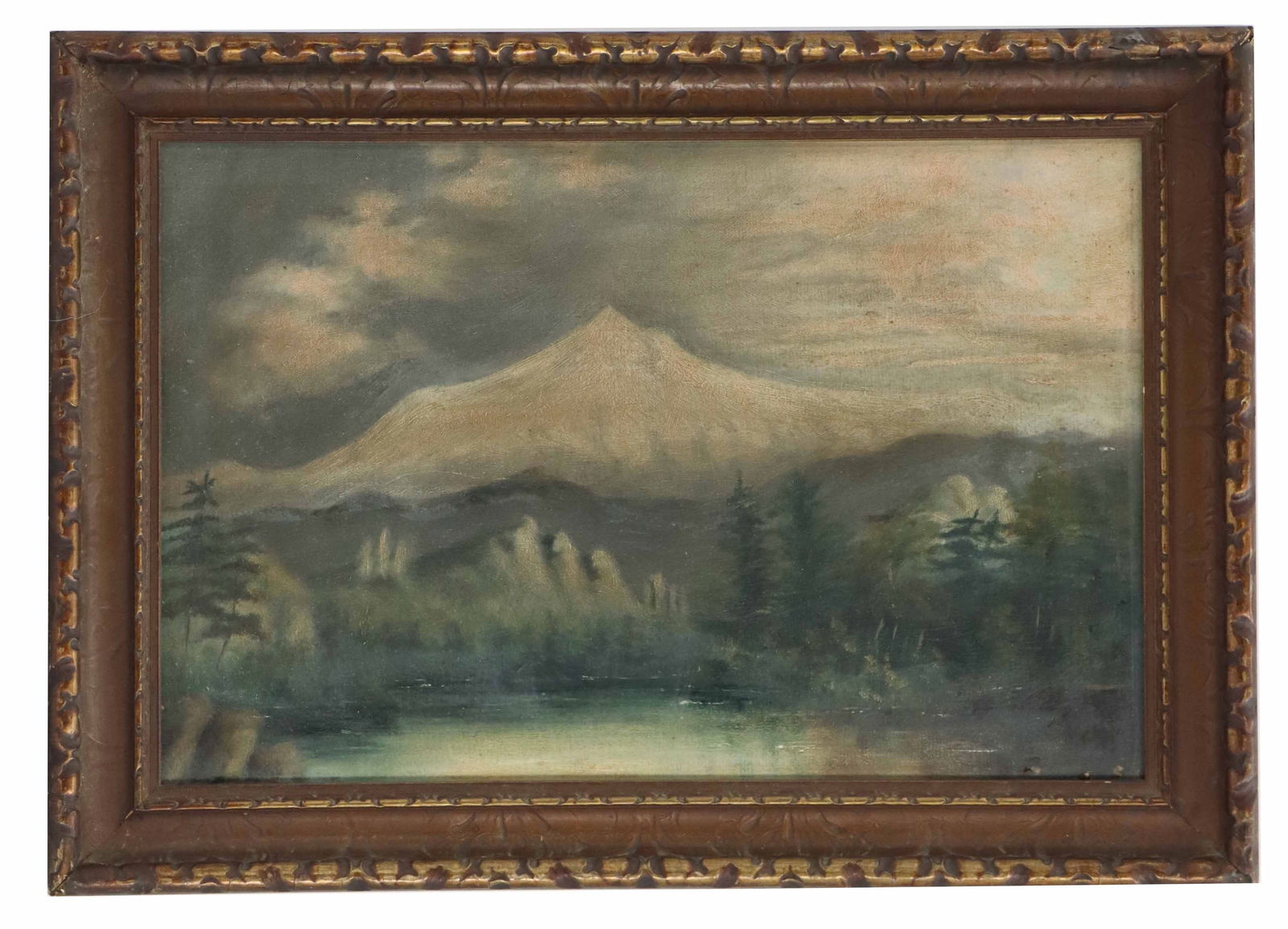 Antique Oil Painting of Mt. Hood (1 of 9)