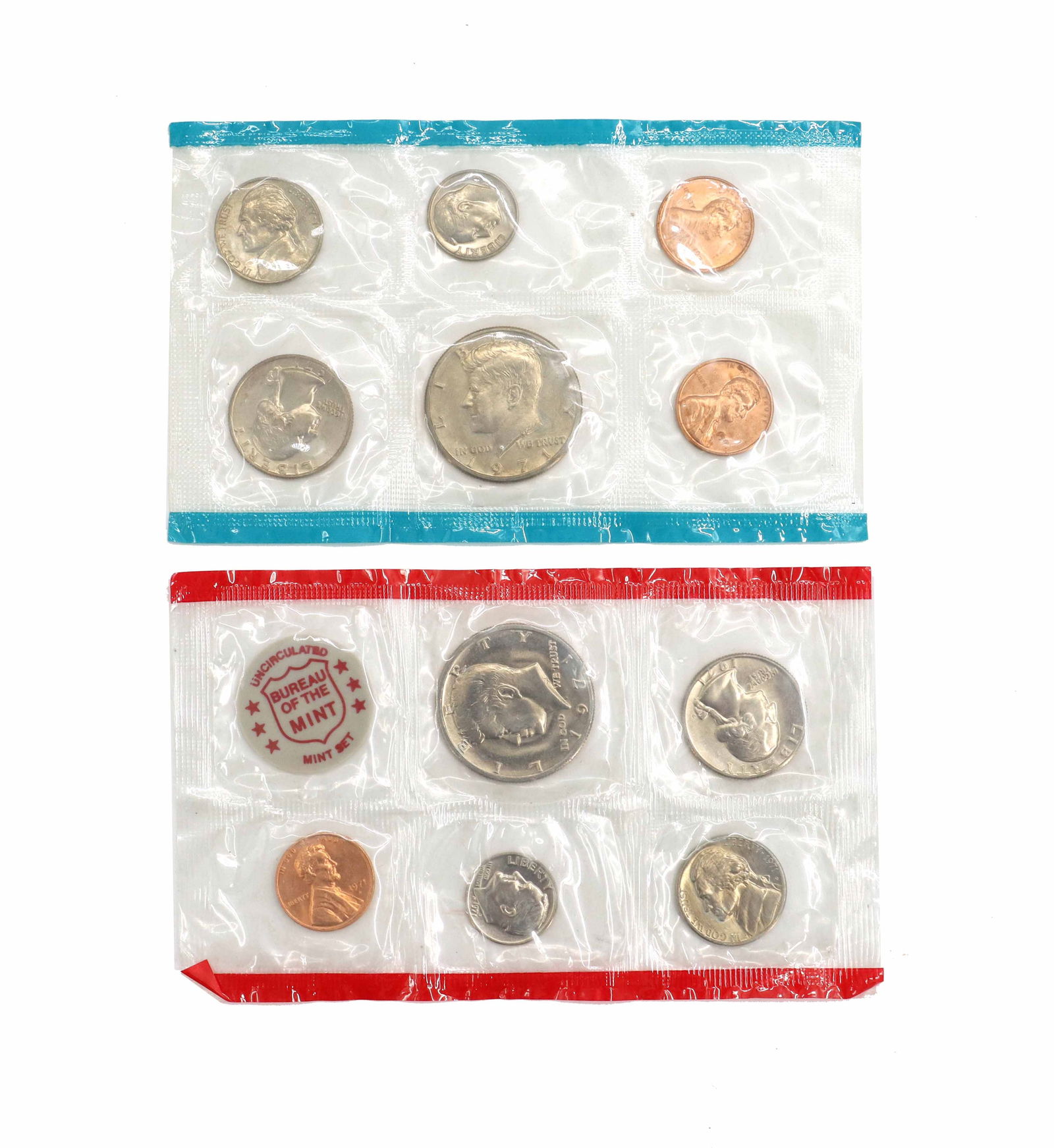 2 Sets of 1971 Uncirculated US Coins (1 of 11)