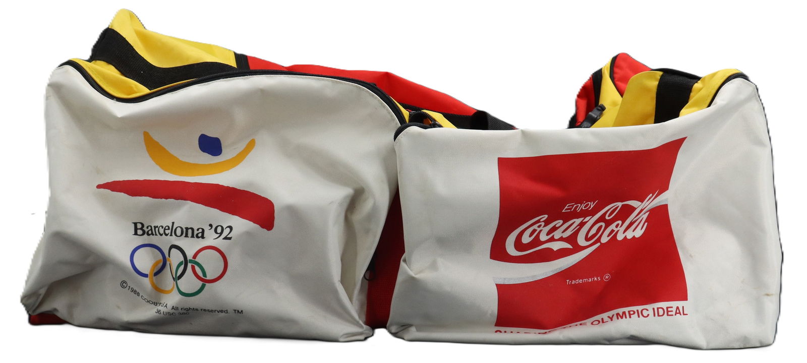 Coca Cola White Duffel Bag 1992 Barcelona Olympic (1 of 15)