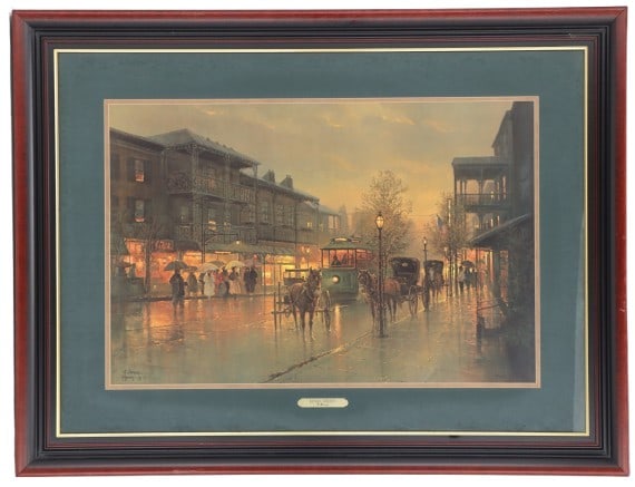 G. Harvey (1933-2017) American, Signed Limited Edition New Orleans Offset Lithograph (1 of 15)