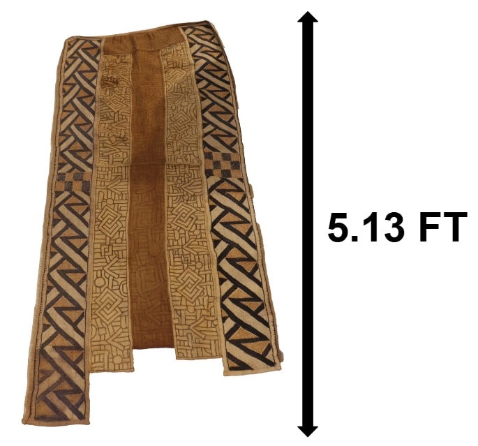 Long Central African Kuba Cloth (1 of 15)