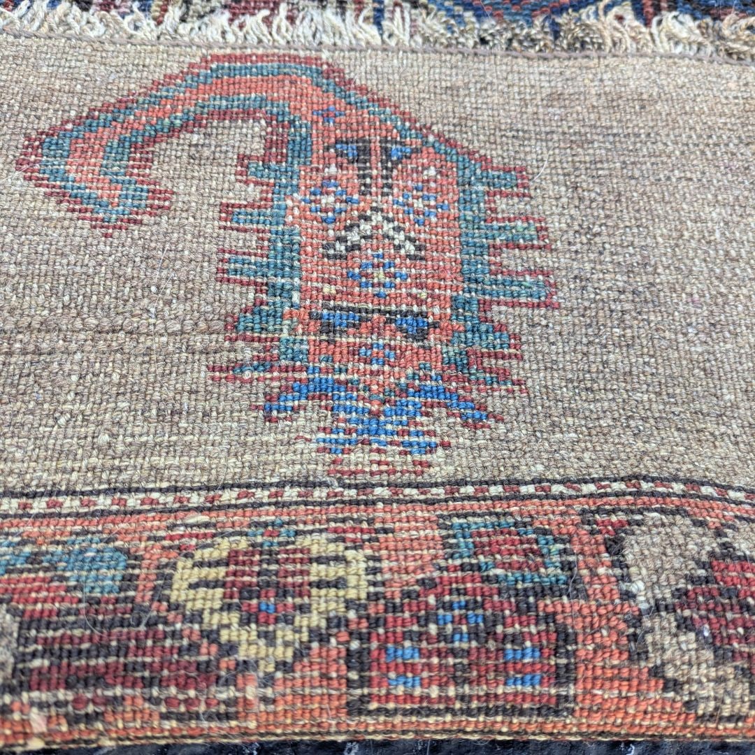 Large Antique Persian Tribal Wool Rug - 4