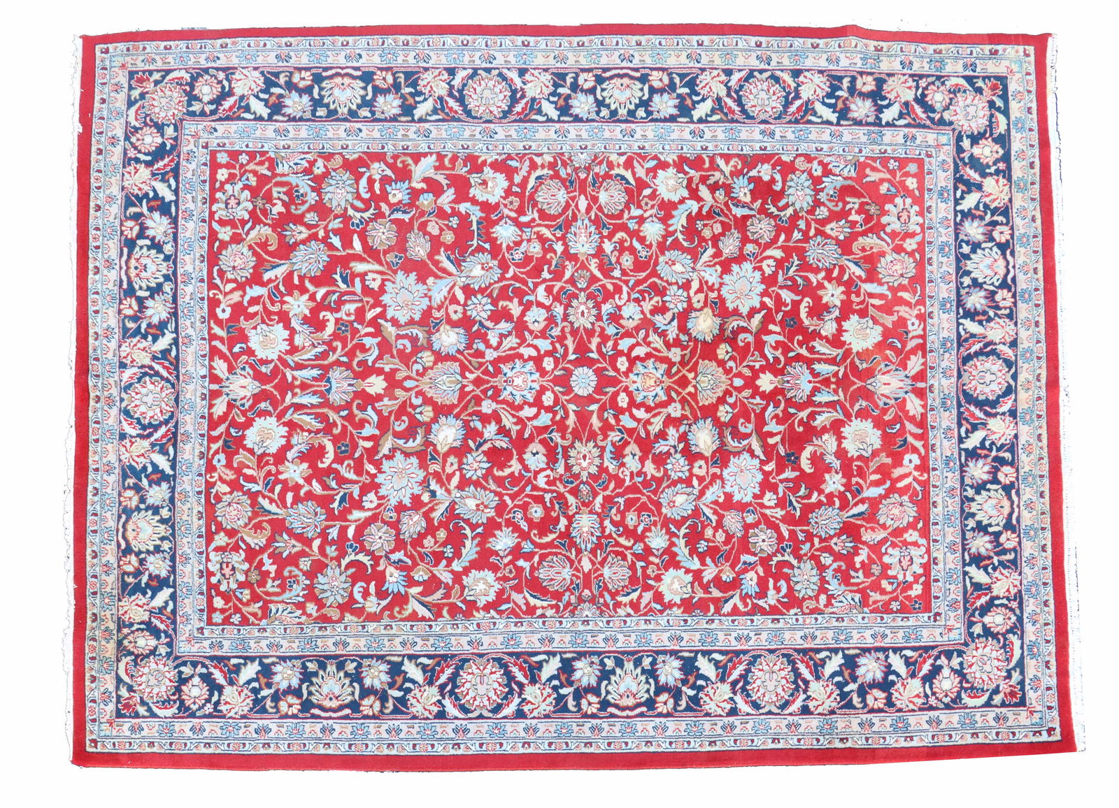 Excellent 12 Foot Oriental Isfahan Wool Carpet - 2