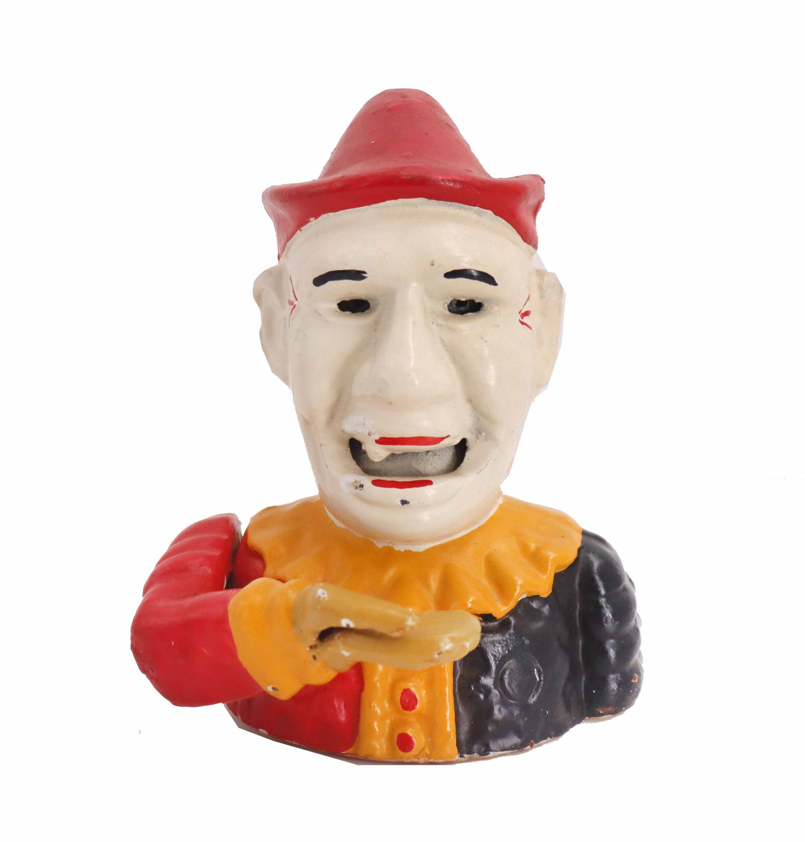 Vintage "Humpty Dumpty" Cast Iron Clown Coin Bank (1 of 13)