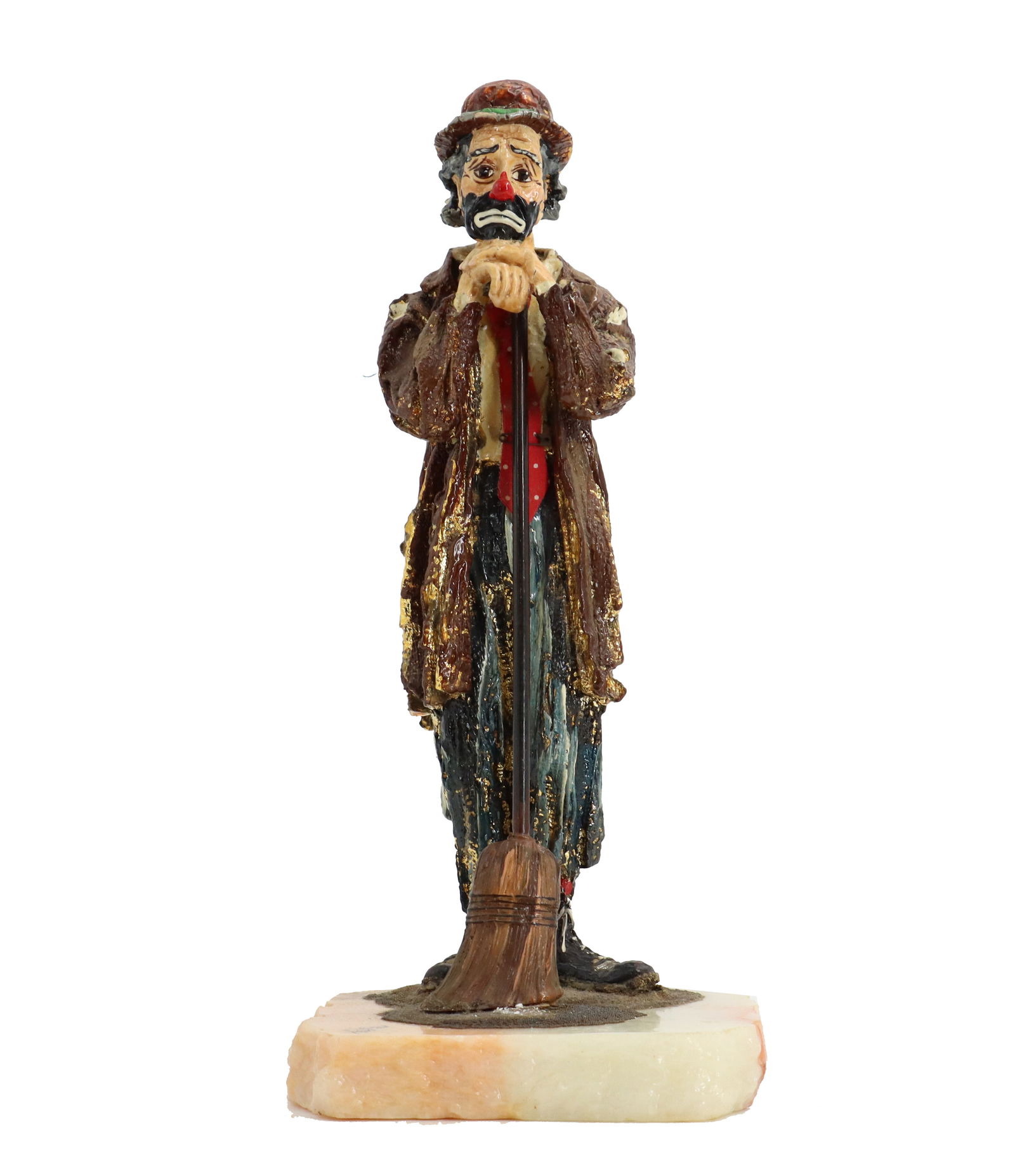 Ron Lee (1947-2017) American, Hand Painted Pewter and Onyx Clown Statue (1 of 16)