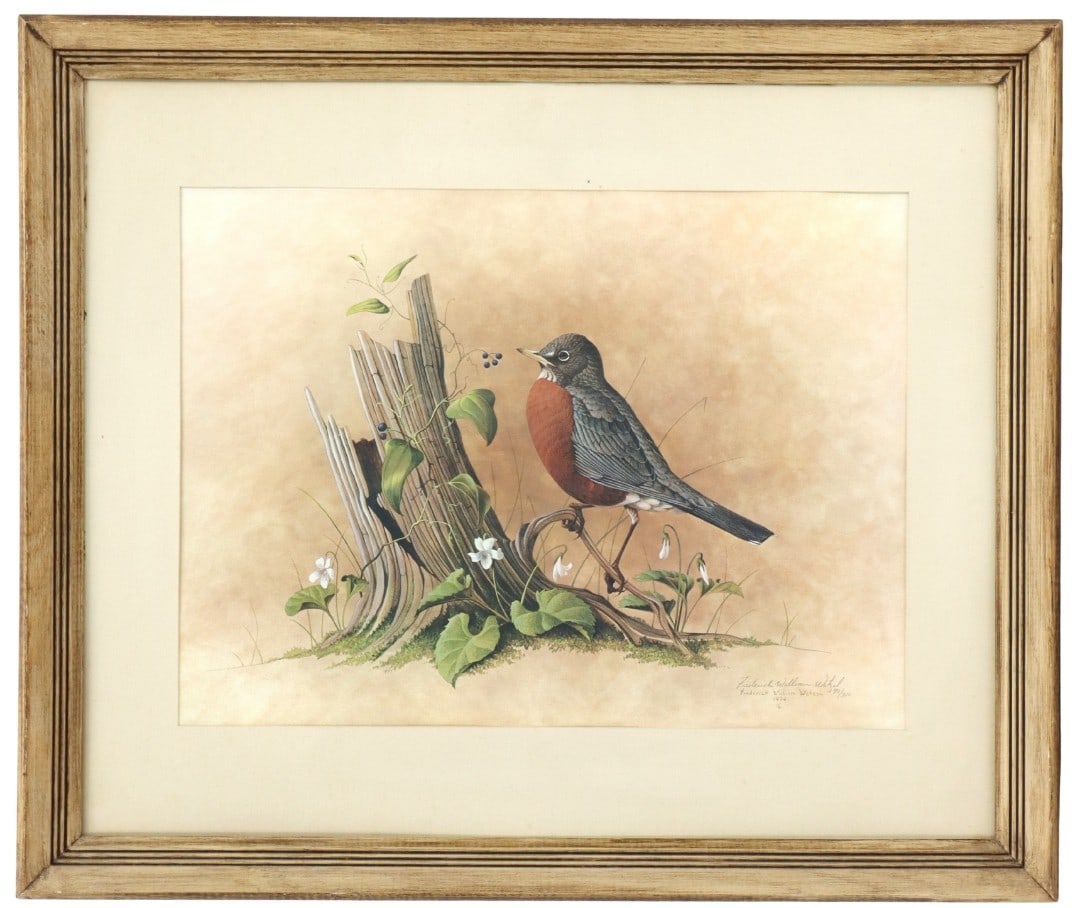 Frederick Wetzel (Born 1943) American, Signed and Numbered Ornithological Lithograph (1 of 8)