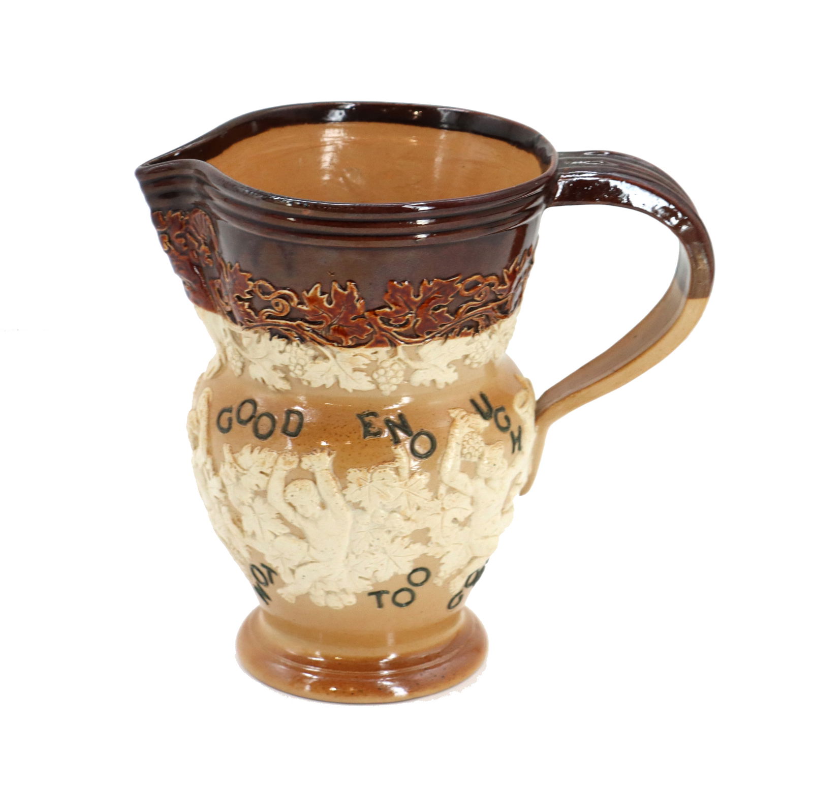 Antique English Doulton Lambeth Ceramic Motto Jug (1 of 20)