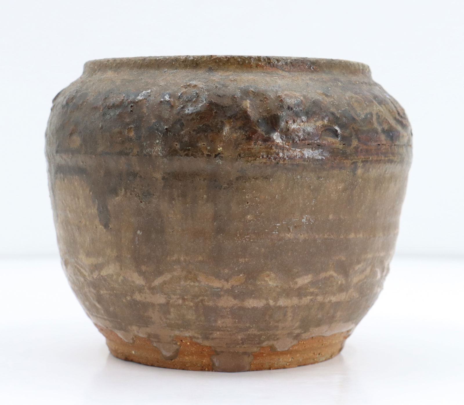 Signed Hand Thrown Earthenware Pot - 5