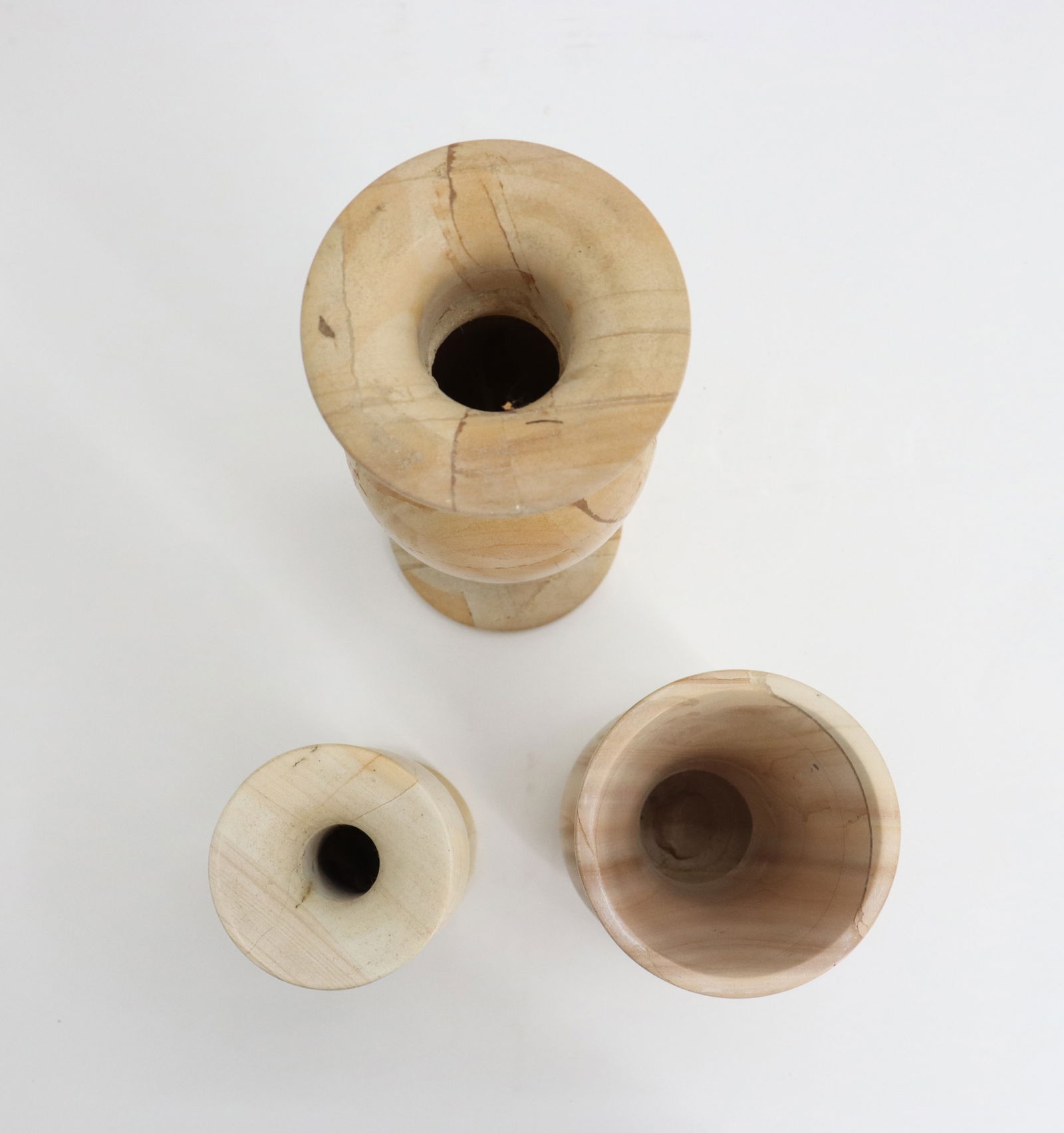 (7) Alabaster Vases - 6