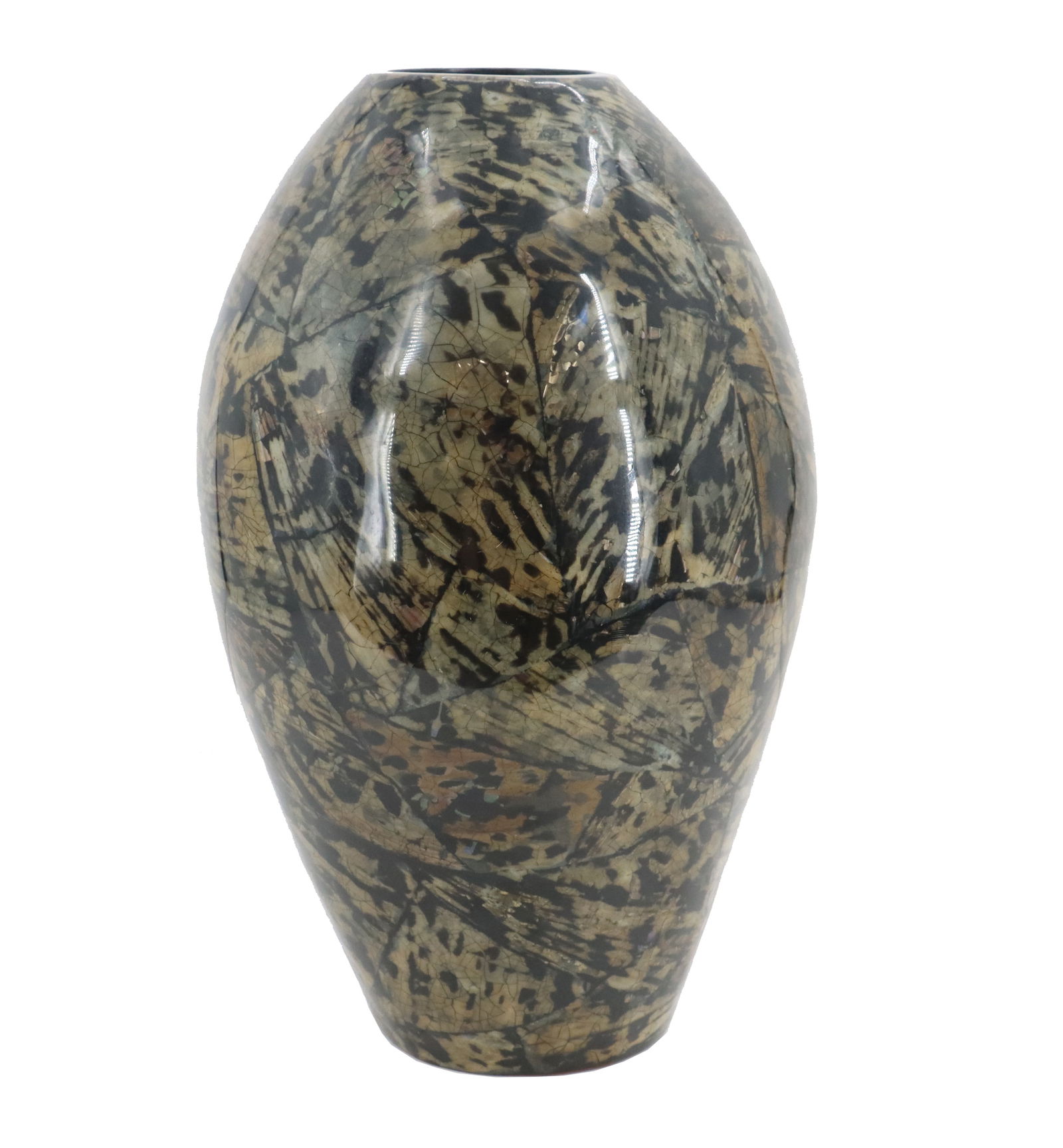 Large Filipino Maitland-Smith Style Urn Shaped Penshell Vase (1 of 13)