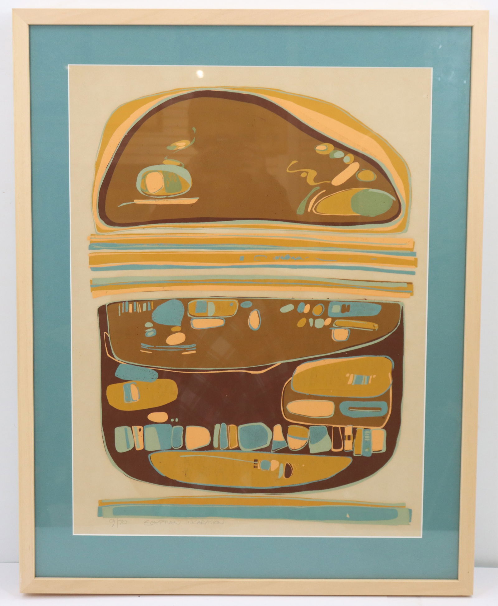 Framed Numbered Egyptian Lithograph - 11