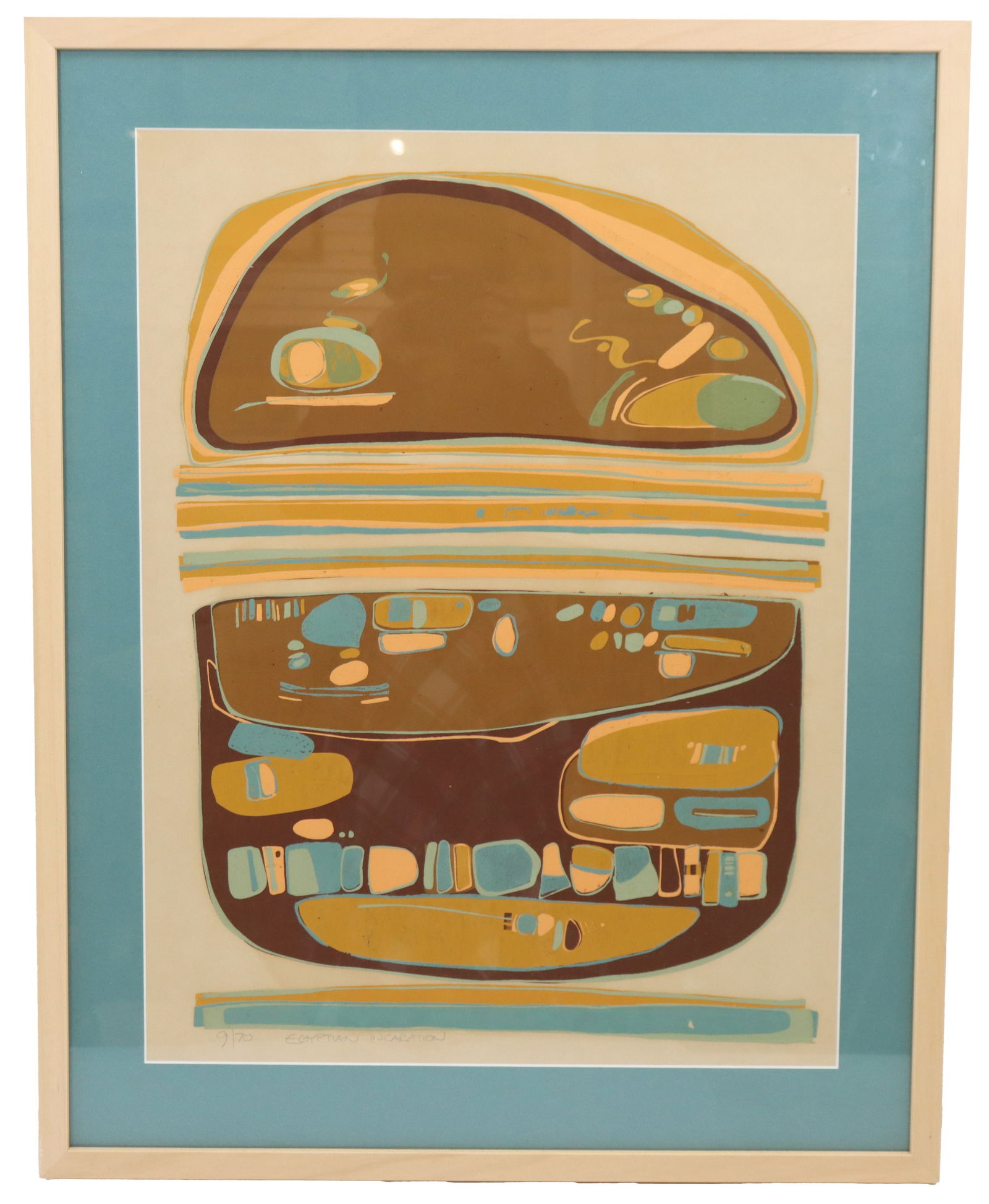 Framed Numbered Egyptian Lithograph (1 of 11)