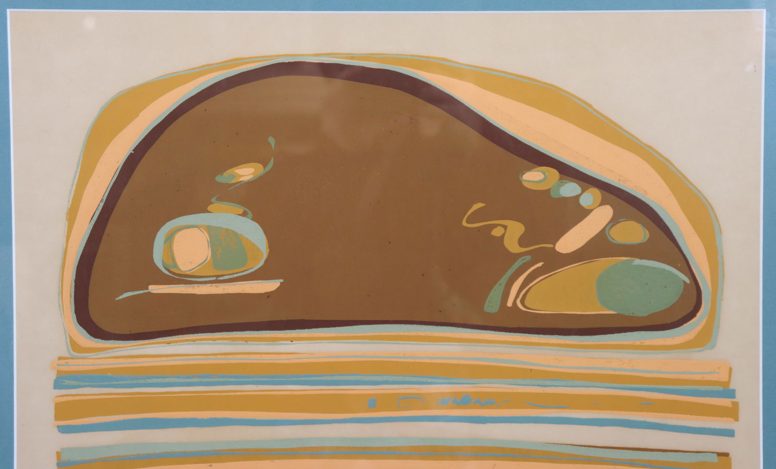 Framed Numbered Egyptian Lithograph - 4