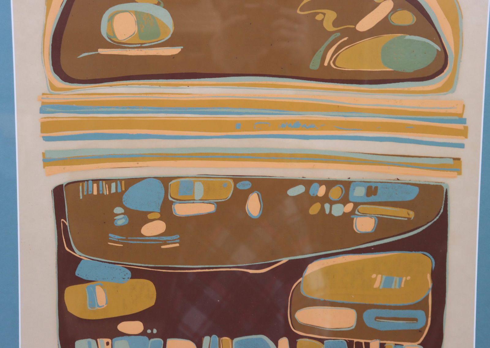 Framed Numbered Egyptian Lithograph - 5